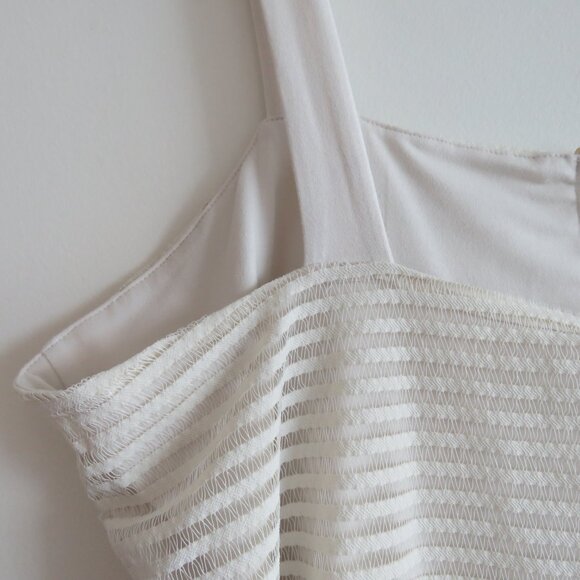 GOOD AMERICAN Sheer Mesh Midi Dress in Netural Ivory - GA Size 6 / 3XL NWT - Picture 11 of 14